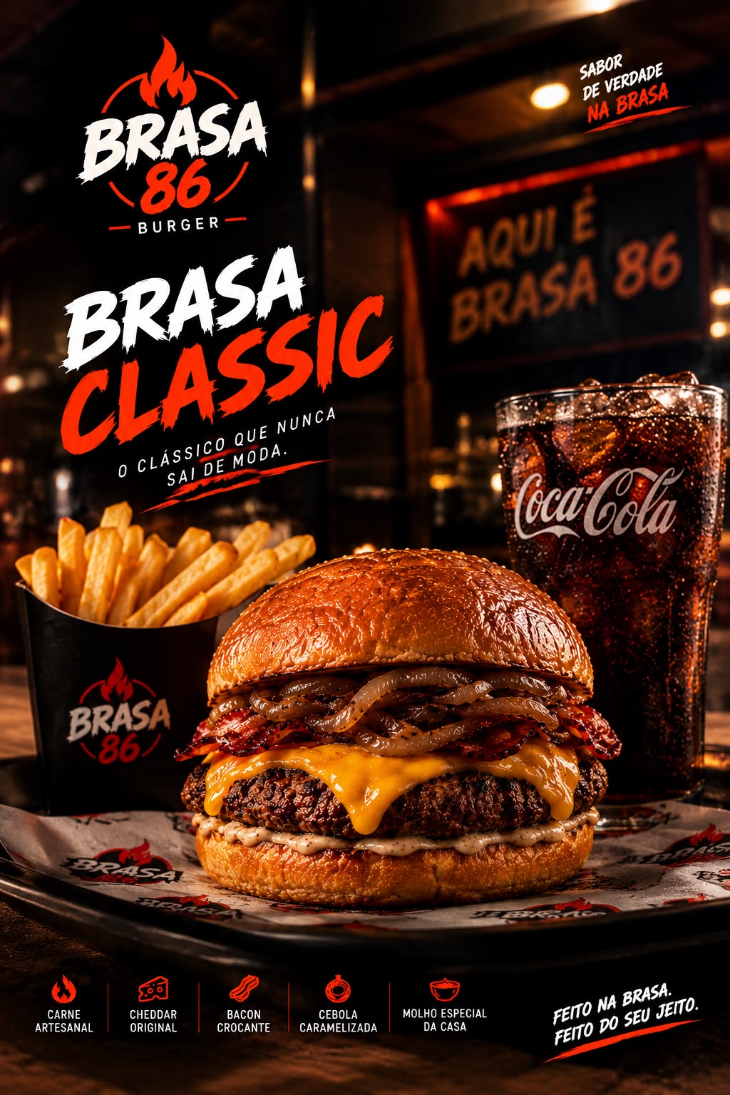 Peça social do Brasa Classic
